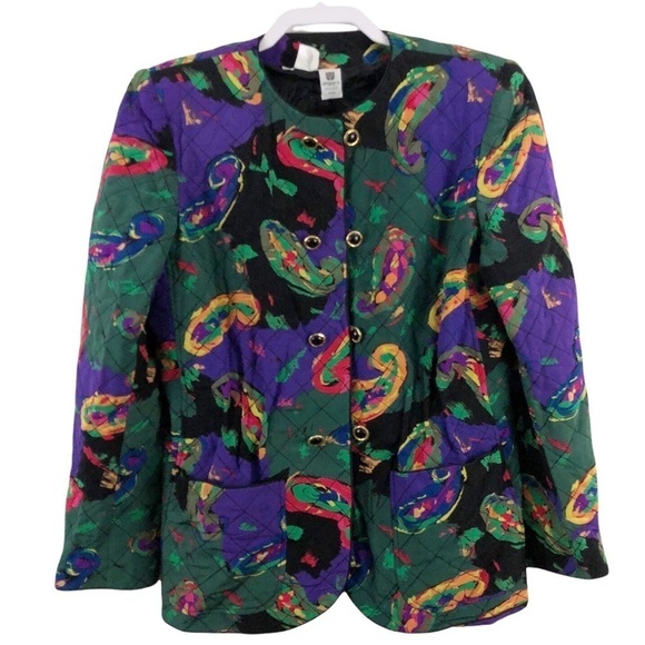 Emanuel Ungaro Parallele Paris Ruched Jacket Vintage 80s - Picture 9 of 9